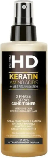 Farcom HD Keratin Amino Acids Leave In Conditioner Αναδόμησης/Θρέψης για Ξηρά Μαλλιά 150ml
