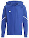 Sportlich Kinderstrickjacke mit Kapuze Blau