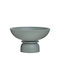 Inart Decorative Bowl Pedestal Green 26x26x15cm