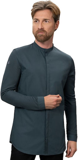 Le Nouveau Chef Coat Chef Gray with Long Sleeve Julien Petrol