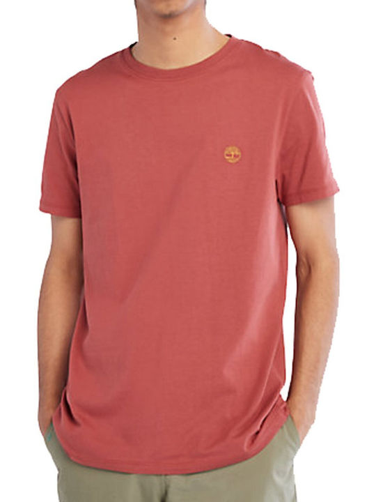 Timberland Herren T-Shirt Kurzarm Rot