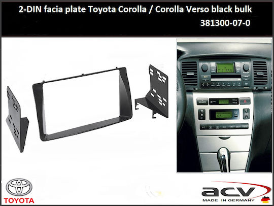 ACV DIN Fascia Panels 2 Din for Toyota Corolla 2003-2007