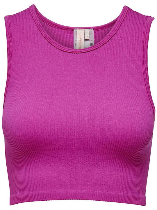 Only Women's Crop Top Sleeveless Very Berry