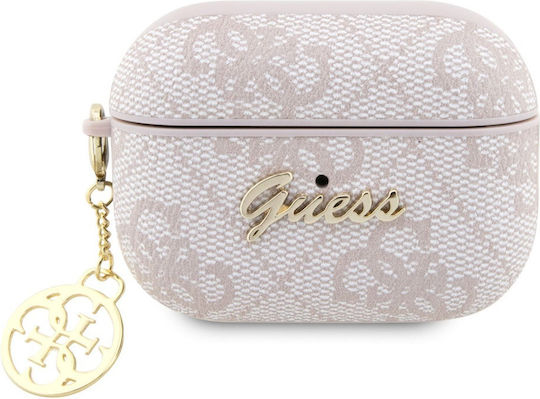 Guess Charm Collection Husă în culoarea Roz pentru Apple AirPods Pro