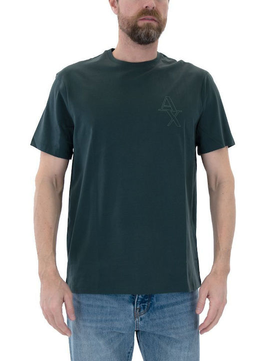 Armani Exchange T-shirt Bărbătesc cu Mânecă Scurtă Verde
