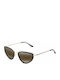Women's Sunglasses with Black Metal Frame and Brown Gradient Lens
