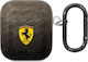 Ferrari Gradient Hülle Silikon mit Haken in Schwarz Farbe für Apple AirPods 1 / AirPods 2