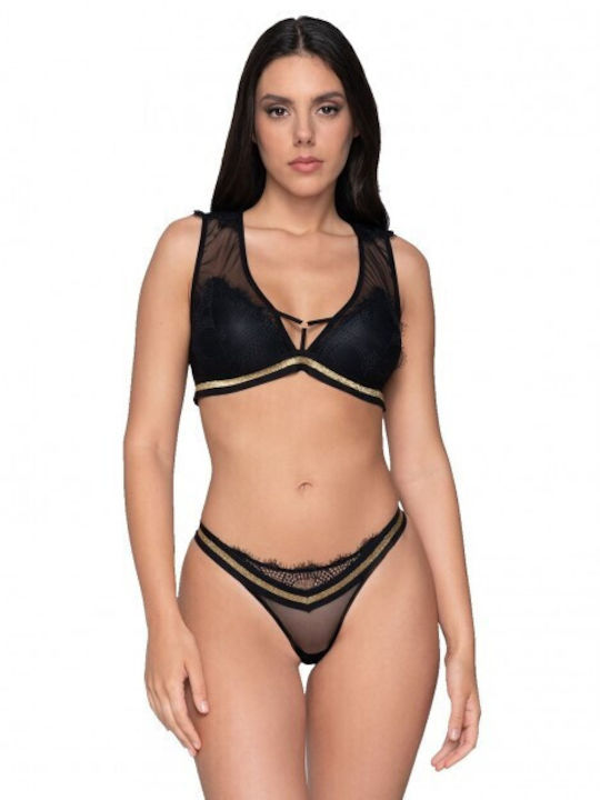 Luna Cherry Bra Black