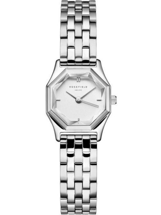 Rosefield The Gemme Women's Watch with Silver Metal Bracelet