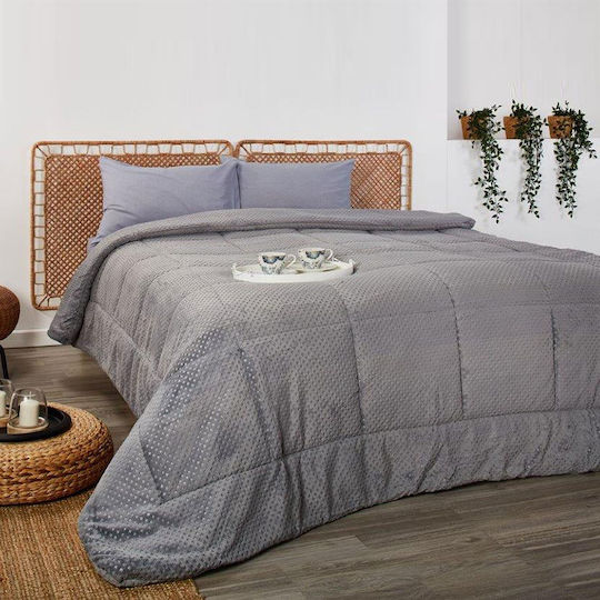 Whitegg Κουβερτοπάπλωμα Υπέρδιπλο 220x240εκ. KB97 2 Light Grey 600 GSM