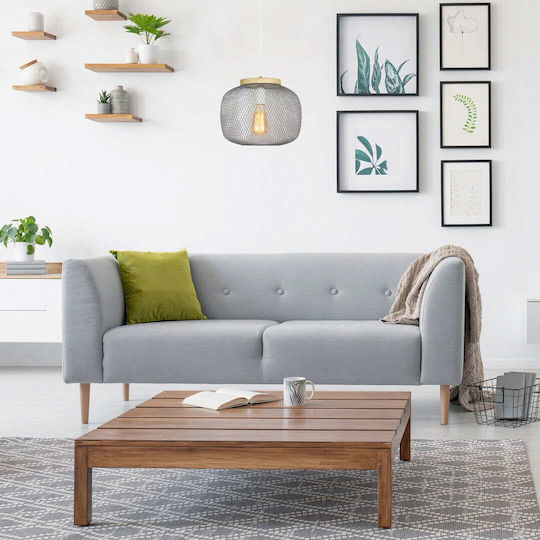 Rabalux Rupert Pendant Light Gray Grid with Socket E27 30cm