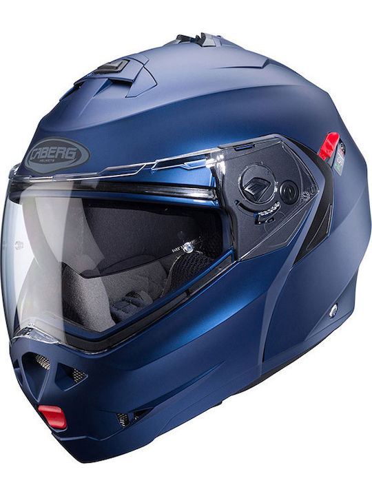 Caberg Duke-X Flip-Up με Sun Visor ECE 22.06 Matt Blue Yama Caberg Duke-X Flip-Up με Sun Visor ECE 22.06 Matt Blue Yama