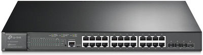 TP-LINK TL-SG3428XMP v2.2 v2.2 Gestionat L2 PoE+ Switch cu 24 Porturi Ethernet și 4 Porturi SFP