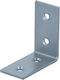 ArteLibre Eckregal Aluminium in Silber Farbe 20x40mm 1Stück 04010490