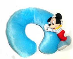 Americat Mickey Mouse Travel Pillow Polyester Light Blue Americat Mickey Mouse Travel Pillow Polyester Light Blue