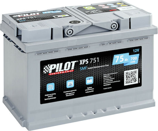 Lampa Car Battery 12V with 75Ah Capacity and 700A CCA