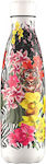 Chilly's Tropical Bottle Thermos Stainless Steel BPA Free Hibiscus Tigers 500ml