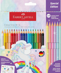 Faber-Castell Grip Sparkle Set 24 Coloured Pencils