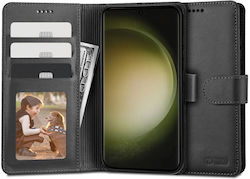 Tech-Protect Wallet Synthetic Leather Black (Galaxy S23 Ultra)