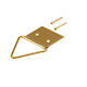 ArteLibre No2 Metallic Hanger Kitchen Hook with Nail Gold 10pcs 04010990