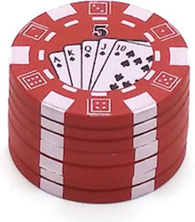 Tfar Poker Chips Grinder Κόκκινο 45mm