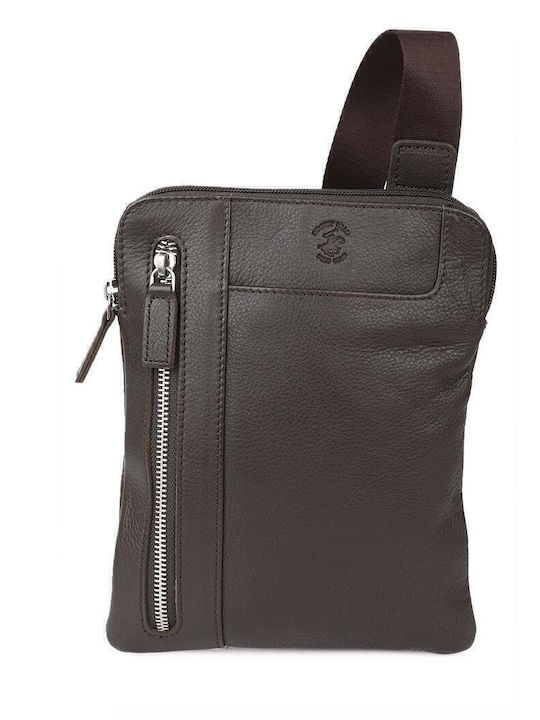 Leather Men's Bag Shoulder / Crossbody Brown