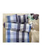 Isadore Lorraine Duvet Cover Set Cotton Satin Queen with 2 Pillowcases 235x265 Ani Blue
