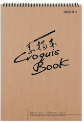 Deli Sketch Pads Sketchbook Croquis 40 Sheets