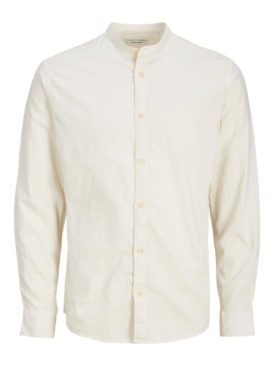 Jack & Jones Men's Shirt Long Sleeve Cloud Dancer