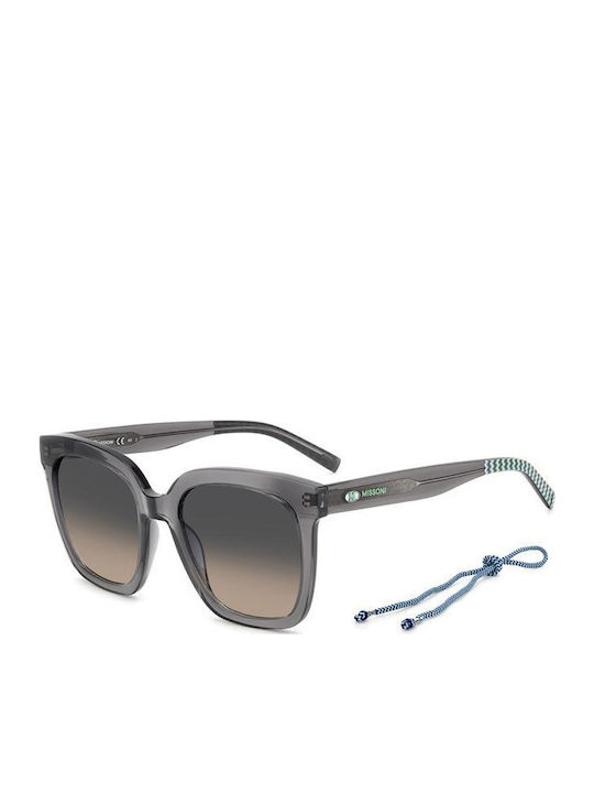 Missoni Women's Sunglasses with Gray Plastic Frame and Gray Gradient Lens MMI 0139/S KB7/I4