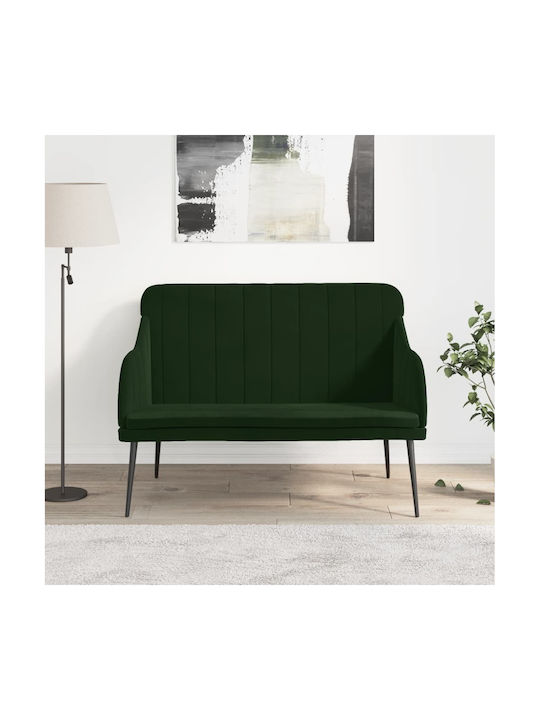 Doppelsitzer Samt Sofa Dunkelgrünes 110x76x80cm