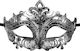 Maskarade Hamlet Erotic Mask BDSM Maske Silver