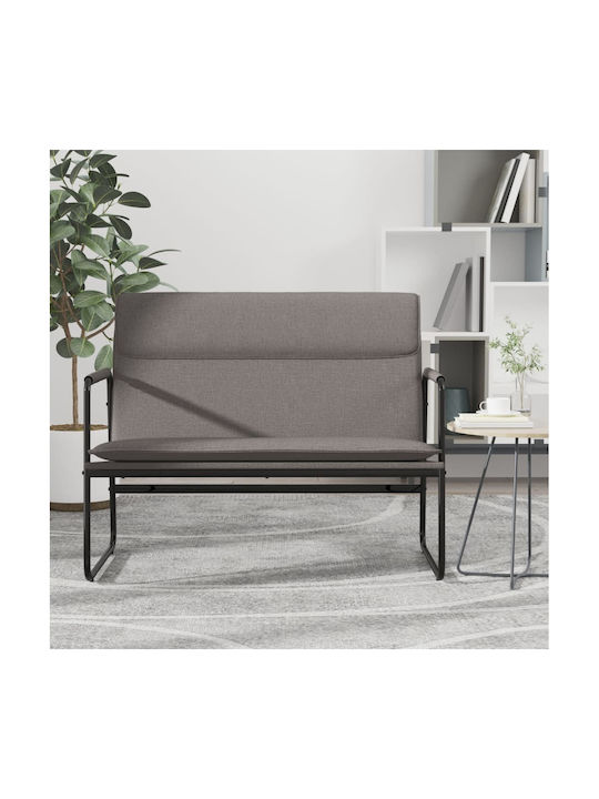 vidaXL Two-Seater Couch Taupe 100x64x80 cm