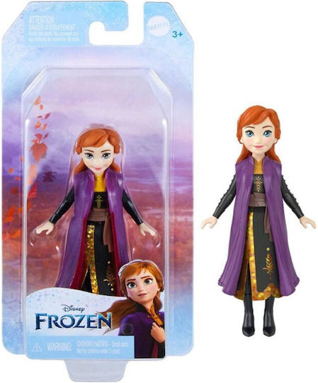 Mattel Disney Princess Frozen Anna Small Doll Black Dress for Ages 3+ 9cm Miscellaneous Designs