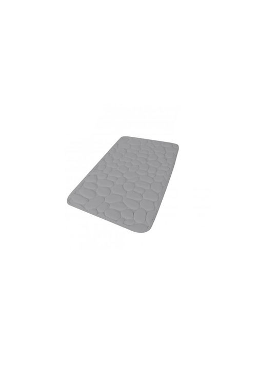 Αντιολισθητικό Πατάκι Μπάνιου Memory Foam AT0000290 Γκρι 50x120εκ.