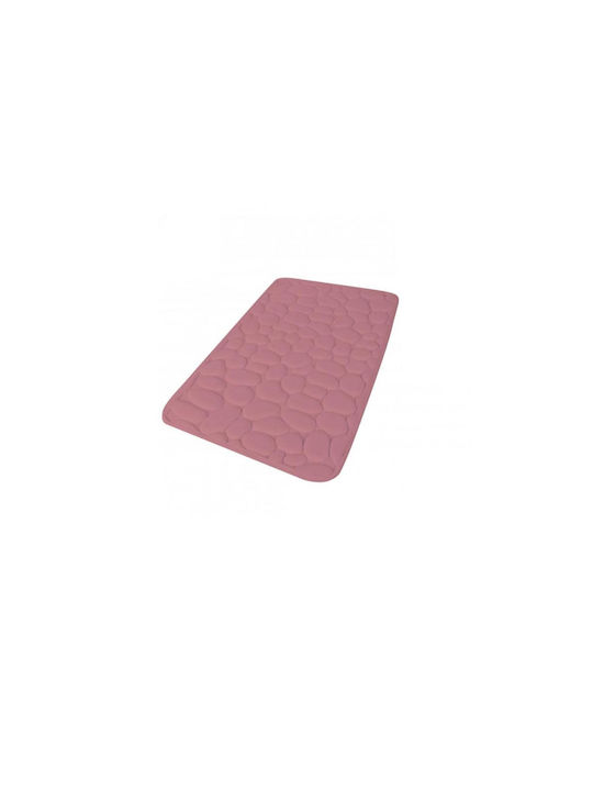 Aria Trade Αντιολισθητικό Πατάκι Μπάνιου Memory Foam AT0000291 Ροζ 50x120εκ.