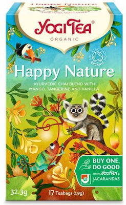 Yogi Tea Μείγμα Βοτάνων Happy Nature 17 Φακελάκια 32.3gr