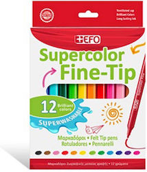 +Efo Supercolor Fine-Tip Σετ 12 χρώματα +Efo Supercolor Fine-Tip Σετ 12 χρώματα