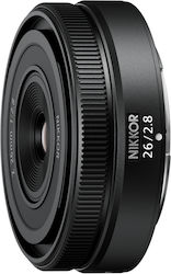 Nikon Full Frame Camera Lens Nikkor Z 26mm f/2.8 Pancake for Nikon Z Mount Black