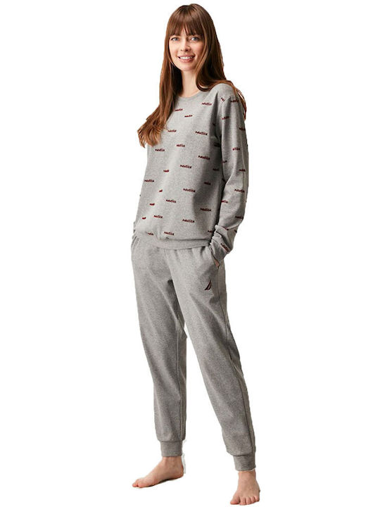 Nautica Winter Women's Pyjama Set Gray