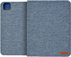 Ancus Fabric Flip Cover Δερματίνης Μπλε (iPad Air 2020/2022)