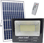 Jortan Waterproof Solar LED Floodlight 600W Cold White 6500K with Remote Control IP66