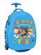 Safta Paw Patrol Kids Cabin Hard Light Blue Suitcase with 4 Wheels Height 43cm