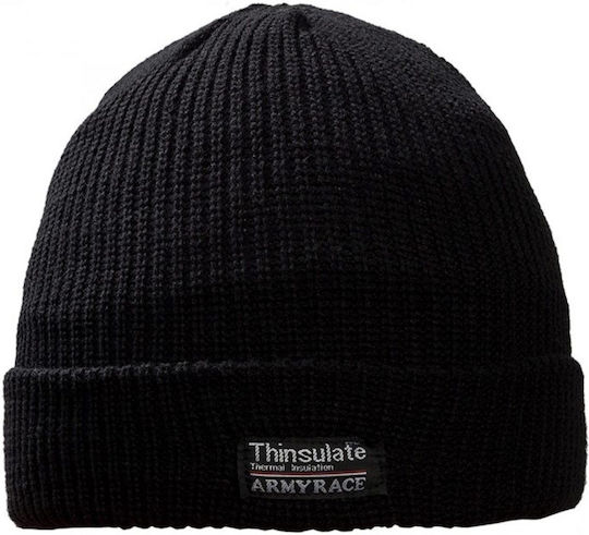 202A Beanie Unisex Căciulă Tricotată Neagră