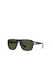 Persol Sunglasses with Black Plastic Frame and Green Lens PO3310S 95/31