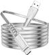 Borofone BU31 Clear Shadow Jelly 1m Stainless USB 2.0 to micro USB Cable Silver (40595)