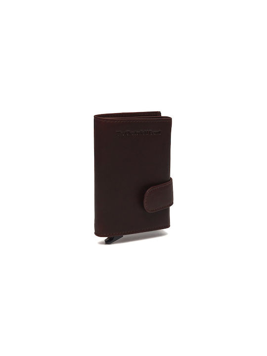 The Chesterfield Brand Frankfurt Men's Leather Card Wallet with RFID και Slide Mechanism Brown