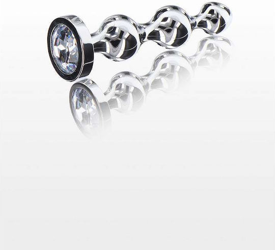 ToyJoy Diamond Star Beads Anal Beads Medium Silver