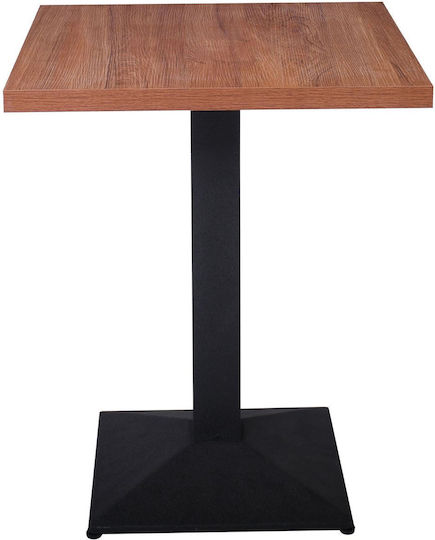 Marco Kitchen Table Walnut-Black 60x60x74cm