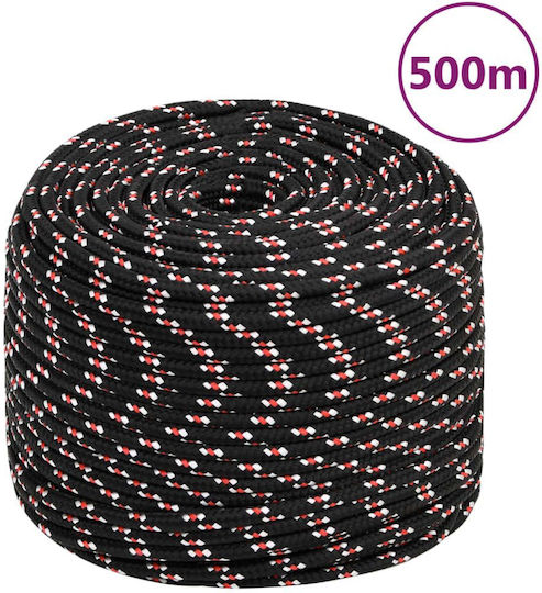 vidaXL Rope with Diameter 10mm and Length 500m Rope Black 10mm 500m Polypropylene
